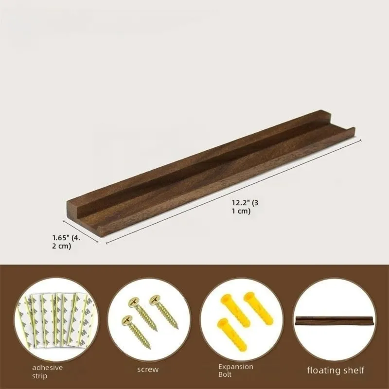 A06F-Minimalist Wooden Vinyl Record Display Stand Desktop Album CD Storage Rack Postcard Holder & Book Organizer 4Pc