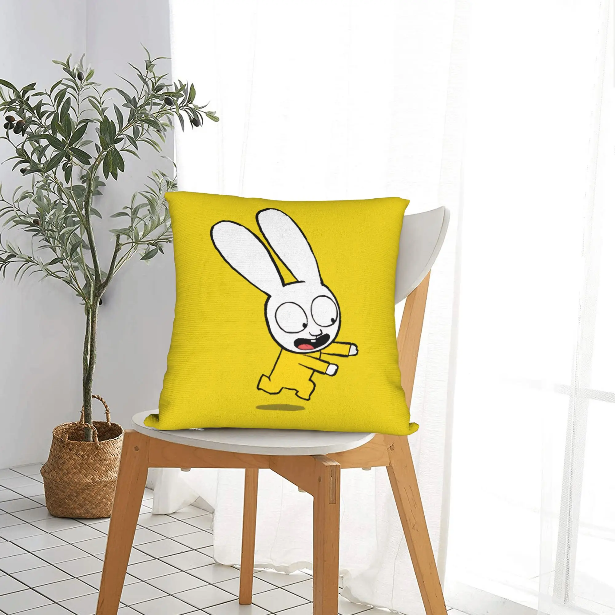 Simons Super Rabbit Bunny Pillowcase Polyester Cushion Cover Gift  Pillow Case Cover Home Wholesale 45X45cm