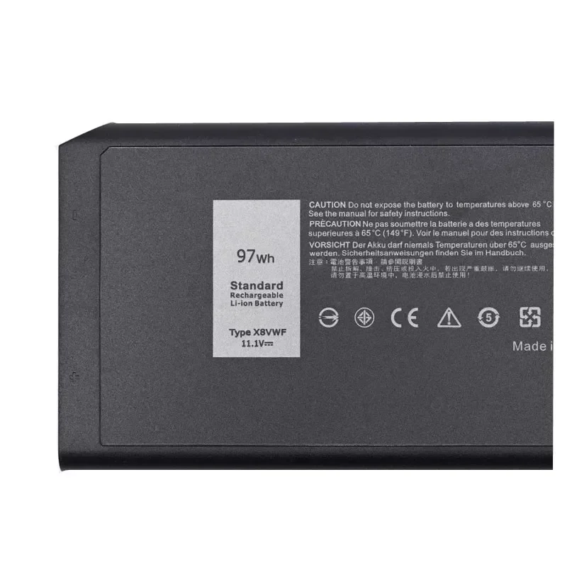 Imagem -05 - Bateria do Portátil para Dell X8vwf 5xt3v 4xkn5 Cj2k1 09fn4 Dknkd Latitude 14 7404 E5404 E7404 11.1v 65wh 97wh