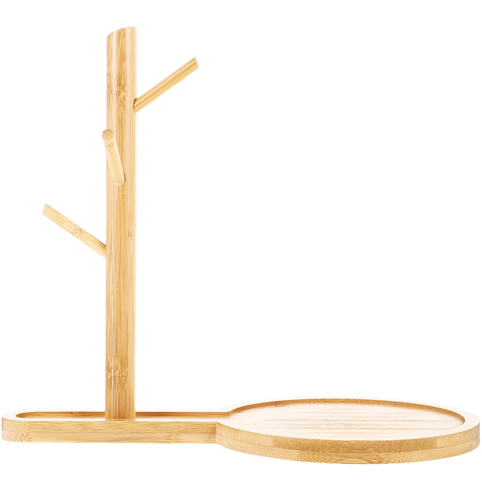 

Bamboo Jewelry Tray Necklace Bracelets Watches ganizer Rings Rack Material Home Storage Dressing Table