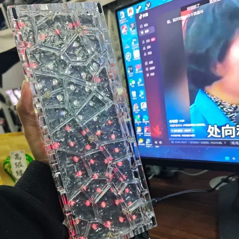 LOBO GH60 Hollow Keyboard Case Custom for MADCATZ Mad60/AULA Win60 Wooting60 Rakka Mechanical Keyboard Shell PC Gamer Boys Gifts