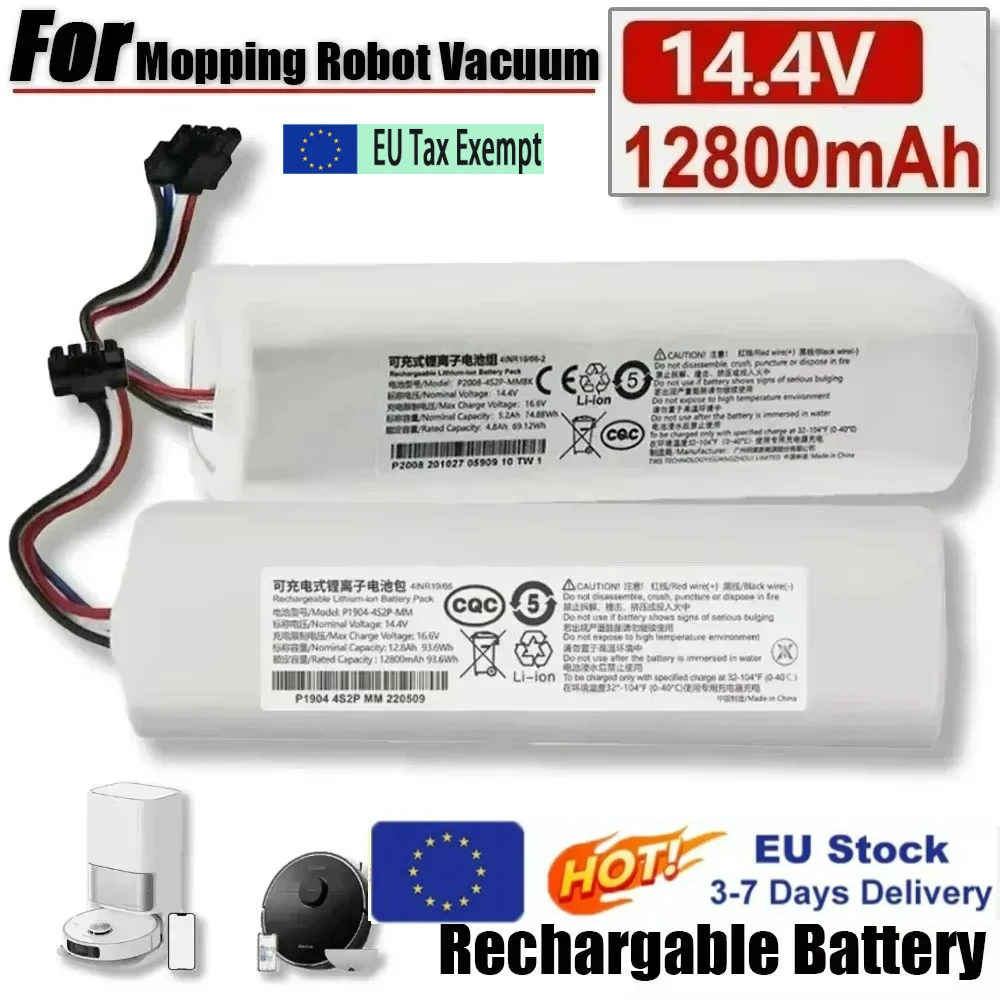 Original Lithium-Ionen-Akku für Dreame Roboter-Staubsauger 4INR19/66-2 D9 D9MAX D9pro L9 L10 pro Z10 Z10pro