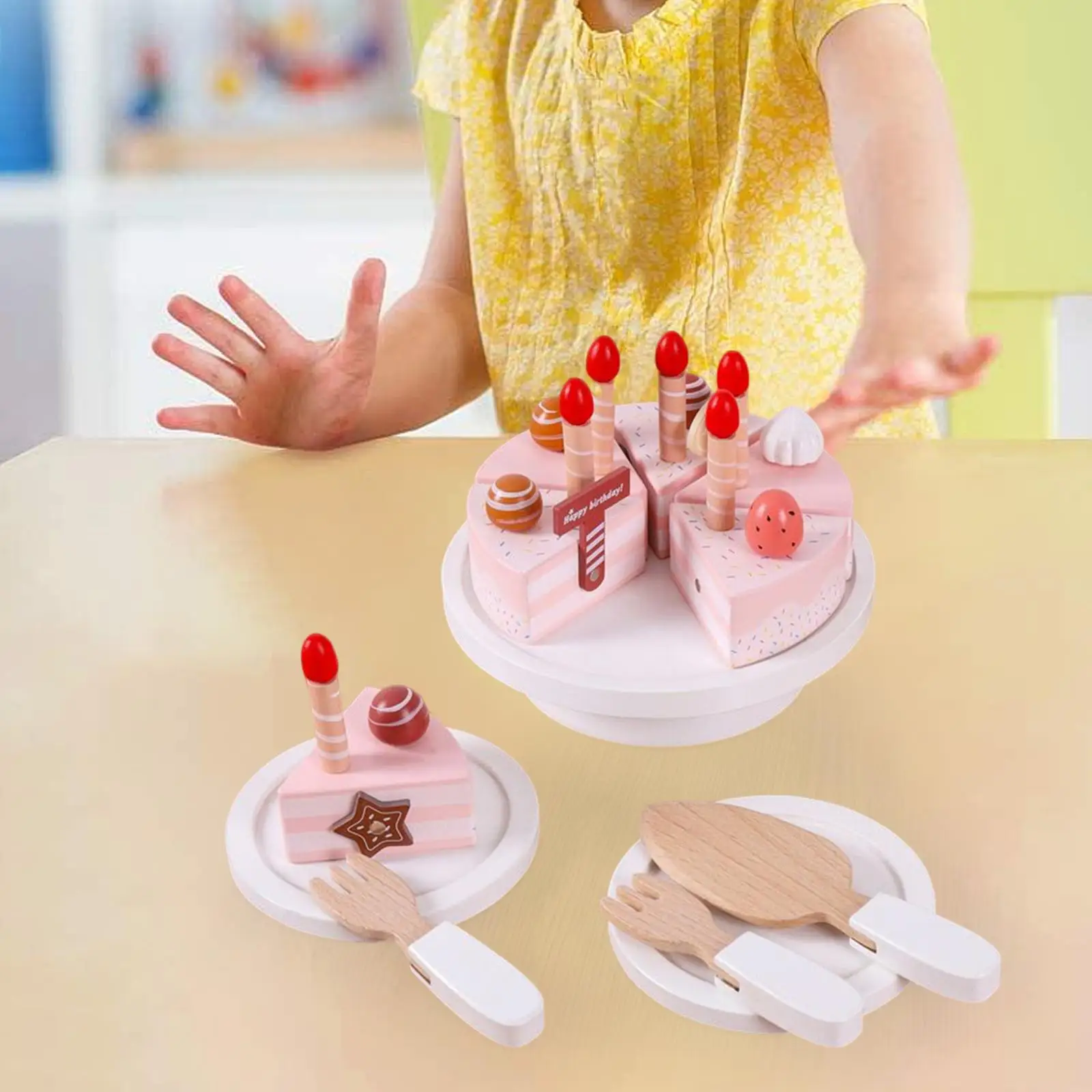 Gâteau d'anniversaire jouet éducatif, activité intérieure, ensemble de cuisine, bricolage, jeu de simulation