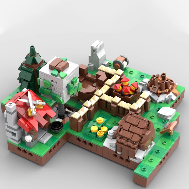 947 قطعة MOC تصادم العشيرة BB playset اللبنات الجذعية الأطفال المراهقين عيد الميلاد لعبة هدية الطوب بناء #2