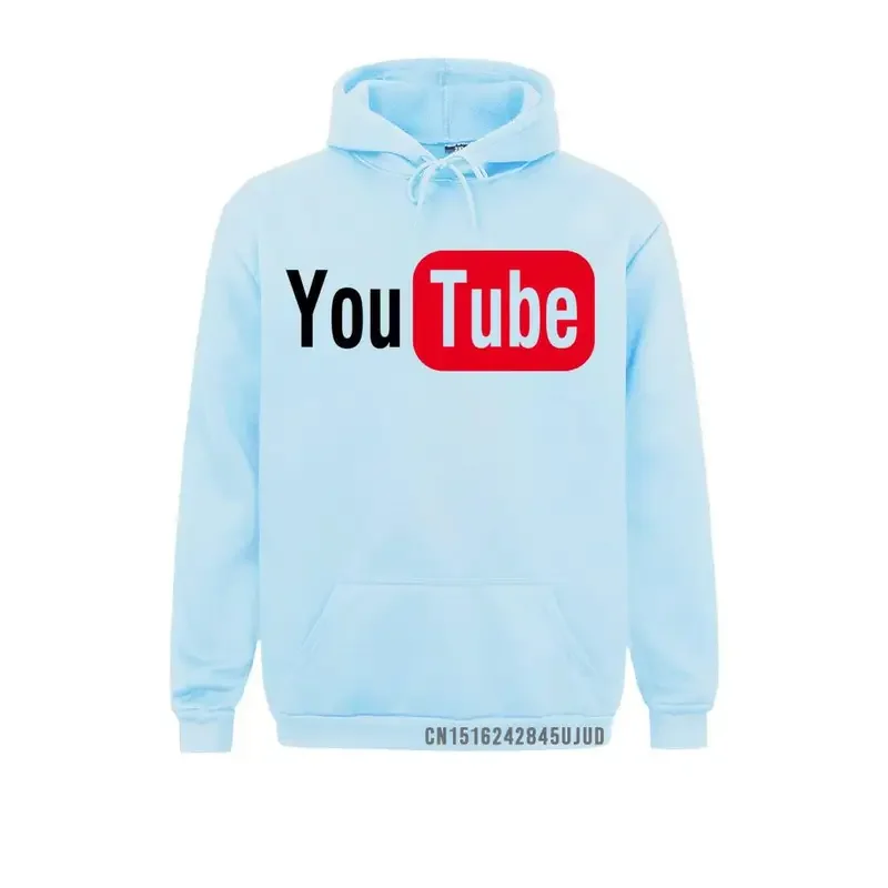 2021 YouTube logo print men sweatshirts coats brand hoody costume casual custom male long sleeved hoodies plus size s-xxxl