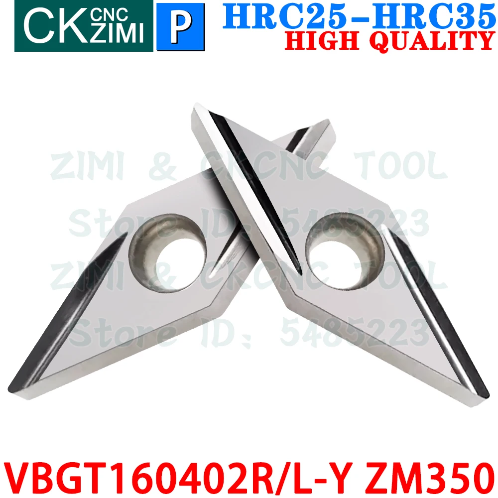 VBGT160402R-Y ZM350 VBGT160402L-Y ZM350 Металлокерамические вставки Инструменты для наружных токарных пластин VBGT 1103 VBGT1103 R-Y L-Y ЧПУ отделка токарный станок по металлу Режущие инструменты Для стали