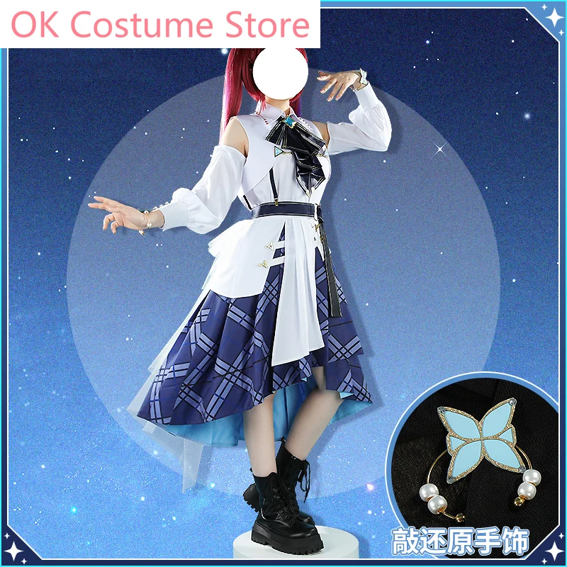 Vtuber Hololive Blue Journey All Members Houshou Marine/Hakui Koyori/Shiranui Flare Game Suit Cosplay Costume Halloween