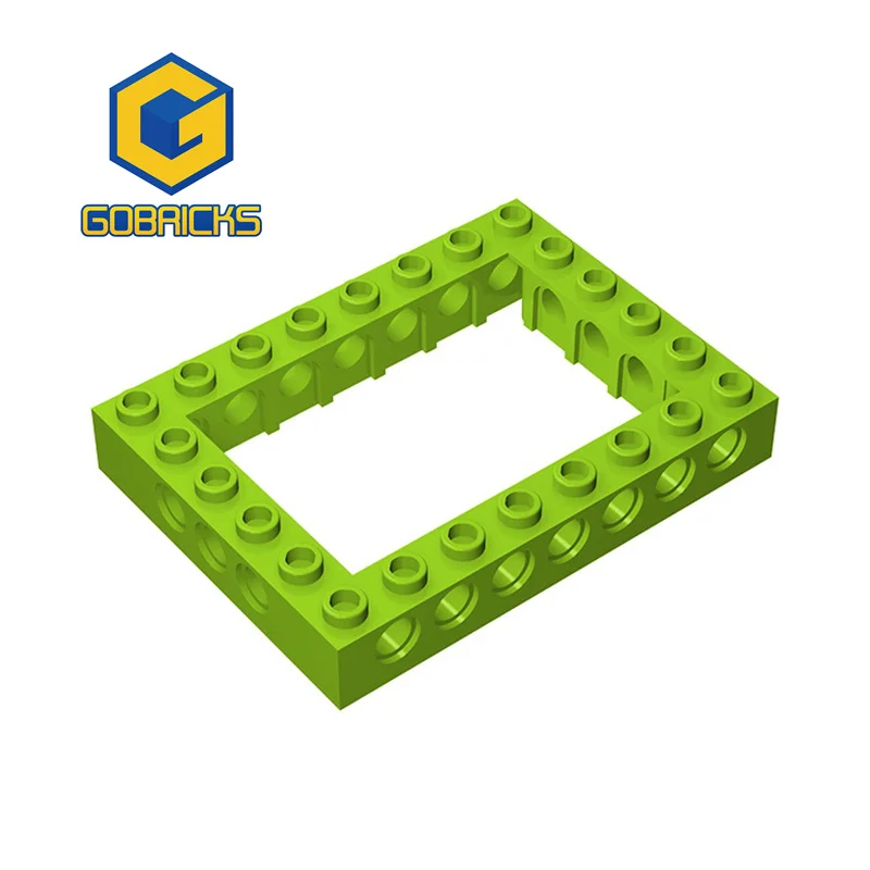 Gobricks 1PCS MOC Parts 32532 40345 High-Tech Brick 6 x 8 with Open Center Compatible Brick Building Block Particle Toy Gift