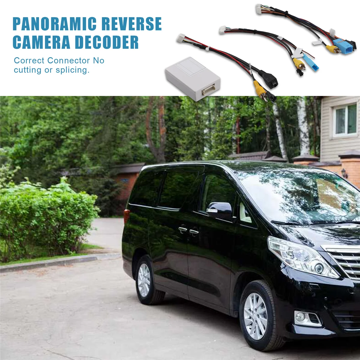 

Car LVDS to CVBS Cable 360 Panoramic Reversing Camera Decoder Canbus Box for Toyota Prado Land Cruiser Alphard 2010-2013JADD