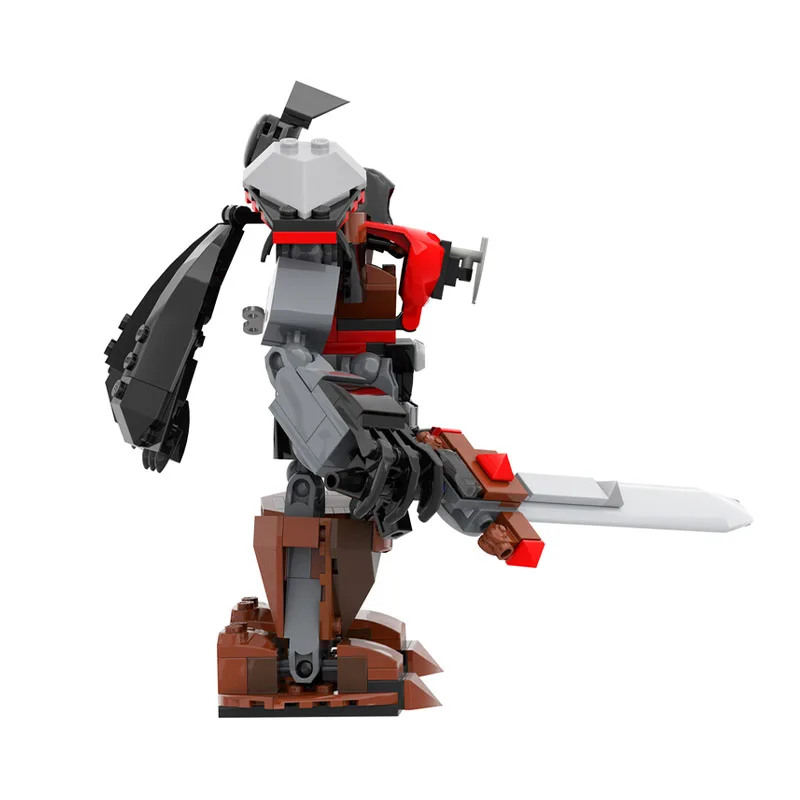 لعبة مكعبات بناء MOC نموذج ميكا مصغر مجموعة ألعاب تجميع إبداعية كهدية للعطلات مناسبة لصبي عيد الميلاد