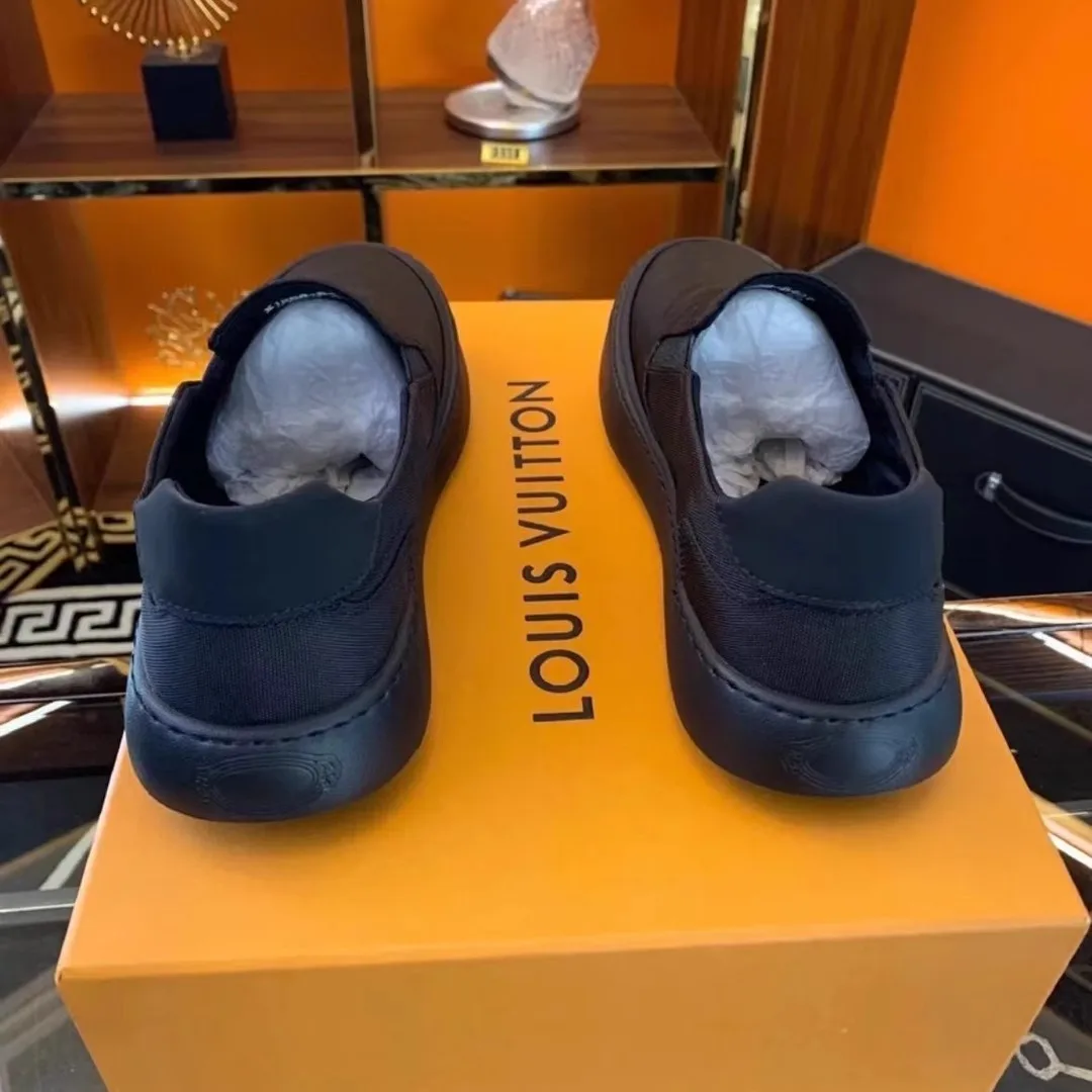 حذاء رجالي قماشي أسود ، مسطح كاجوال ، حذاء بدون كعب مريح ، جيد التهوية ، خفيف الوزن ، جديد