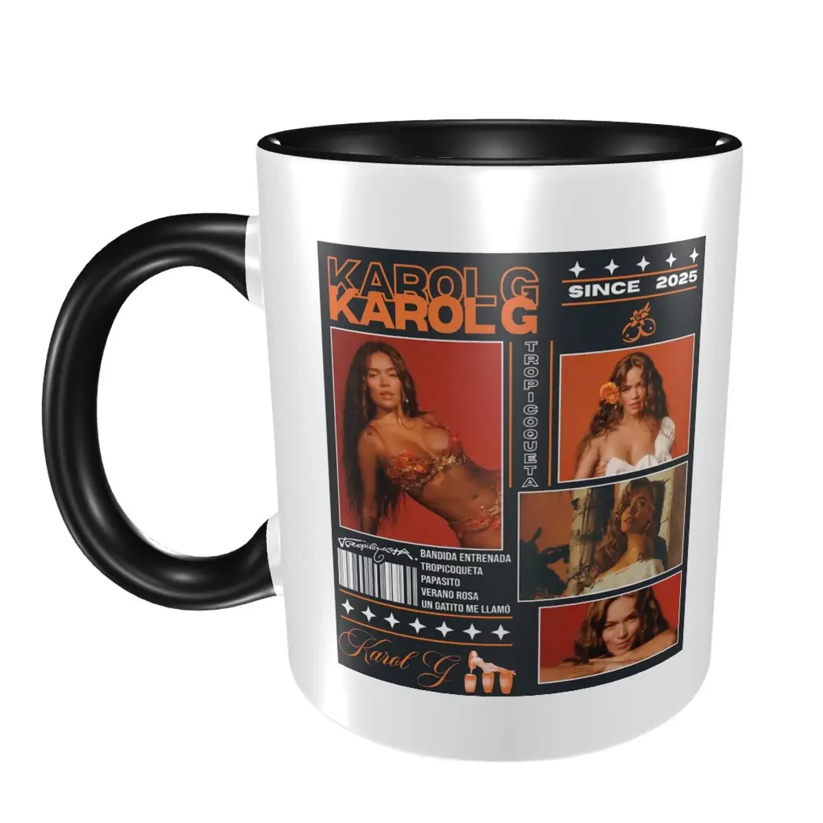 Reggae Ainger Bichota Season Karol G Mug Funny Ceramic Coffee Cups Tea Mugs Milk Cup Drinkware Gift for Friends
