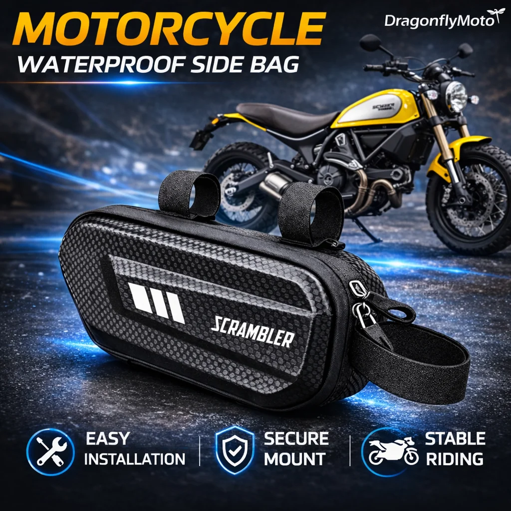 

Большая вместительная боковая сумка для мотоцикла Ducati Scrambler 400 800 1100 2014-2019, водонепроницаемая многофункциональная сумка для хранения вещей