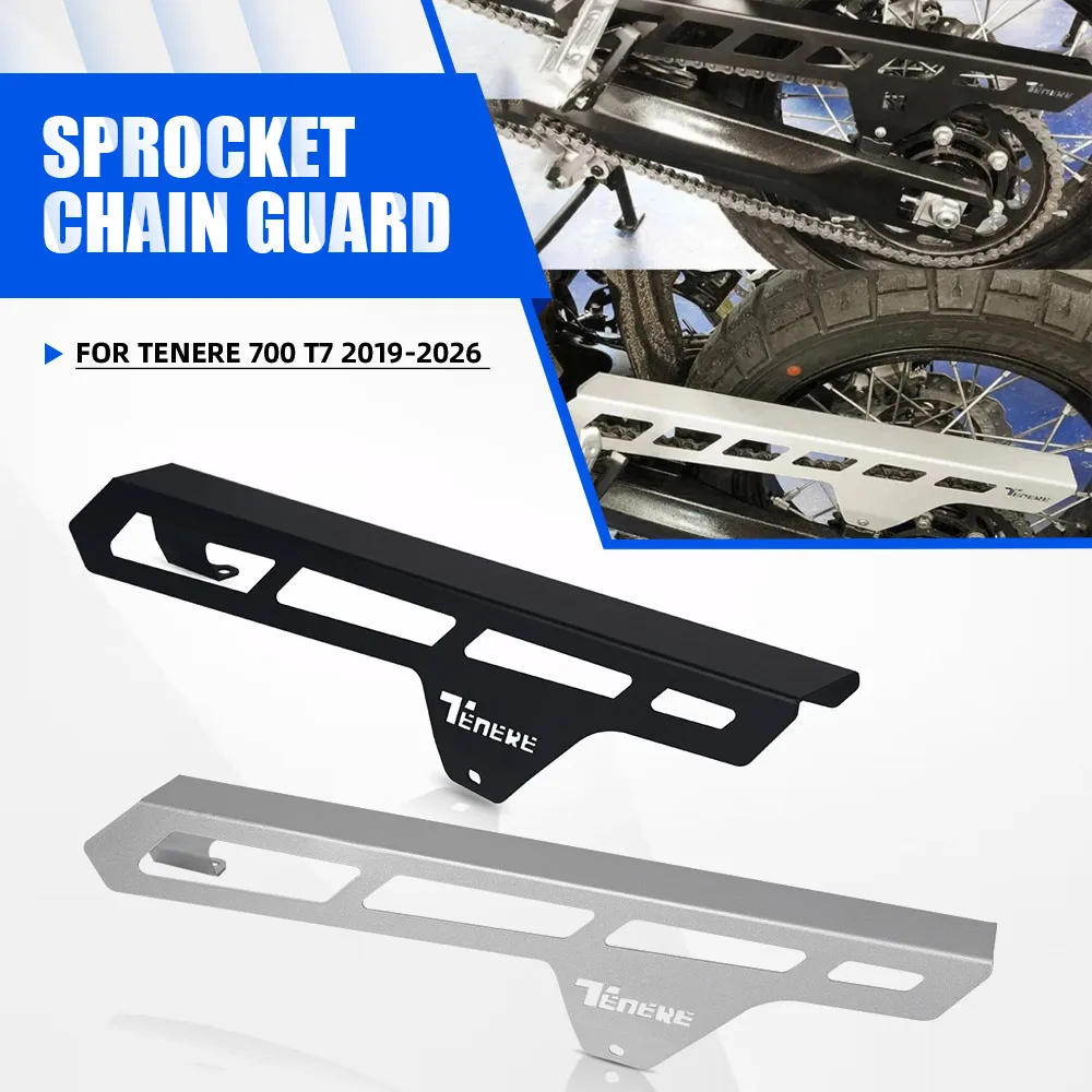 For Yamaha Tenere 700 Tenere700 T7 2019-2022 2023 2024 2025 2026 Motorcycle Sprocket Chain Guard Decorative Cover Chainguard