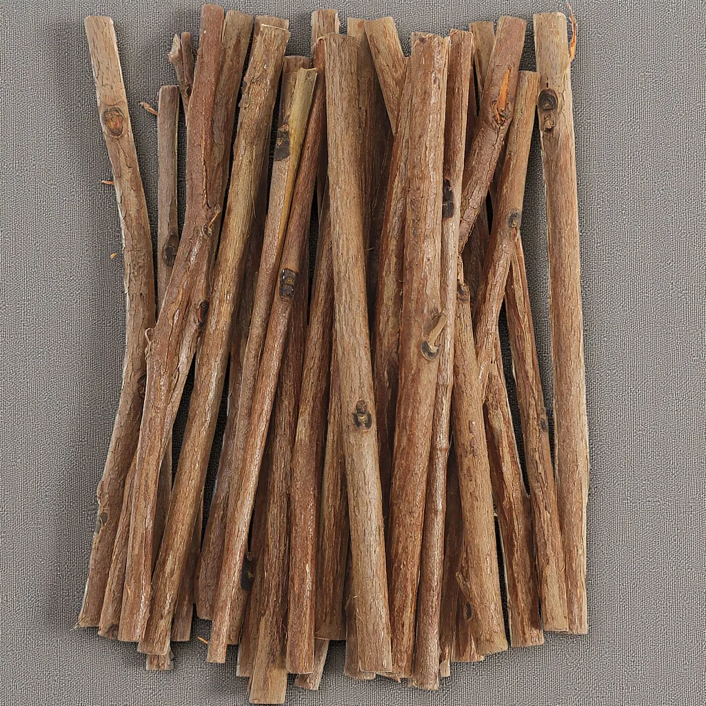 

100Pcs Tea Tree Wood Sticks 10Cm Length 03-05Cm Diameter Natural Boxwood Fine Cut Both Ends Wood Color DIY Craft Wedding