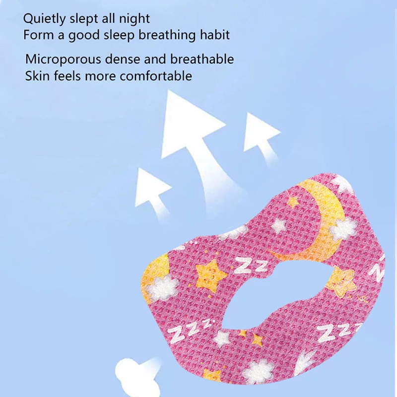 30Pcs/Box Anti-Snoring Stickers For Adult Children Night Sleep Lip Nose Breathing Improving Patch Mouth Correction Sticker Tape