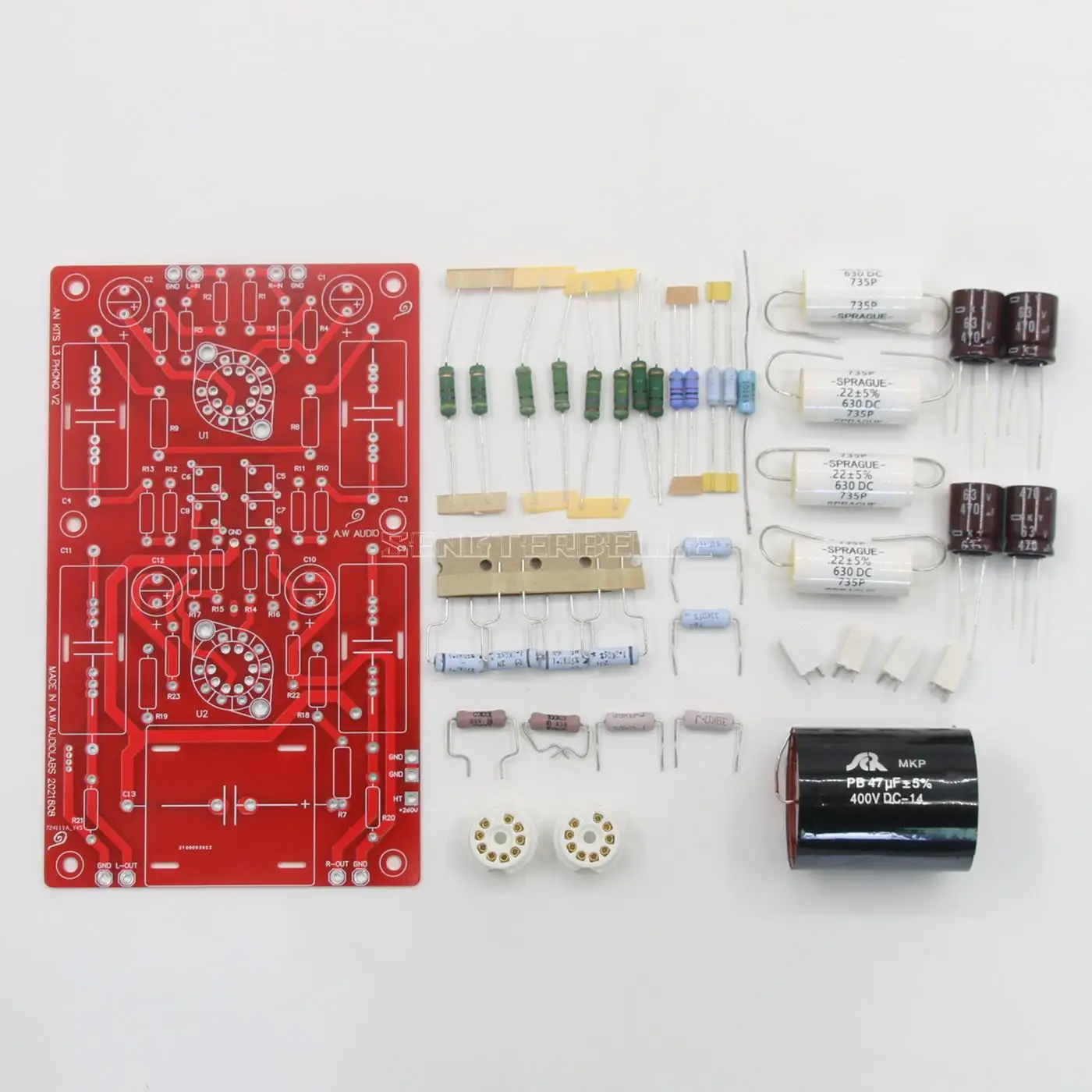 Reference Audio Note L3 RIAA MM Phono Amplifier Board HiFi Stereo ECC83+ECC88 Vacuum Tube Phonograph Amp Kit