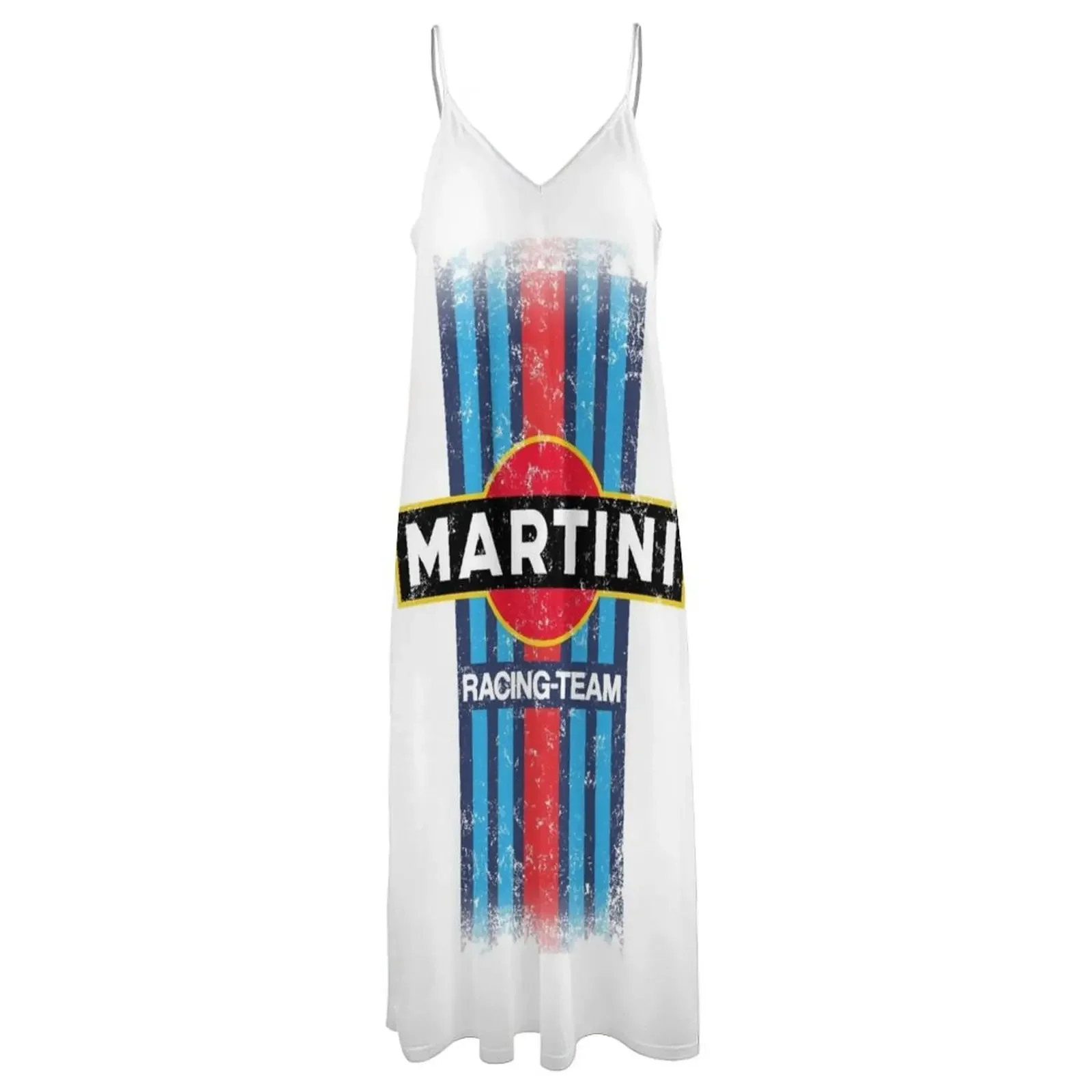 Martini Racing Retro Mouwloze Jurk Vrouwen Jurken Dames Jurken Voor Speciale Gelegenheden