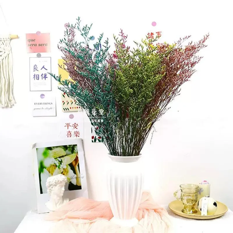 

Dried Flowers Lover Grass Eternal Flower Decoration Naturally Planted Branches Bouquet 75g/Lot About 17ins Factory Direct Sales