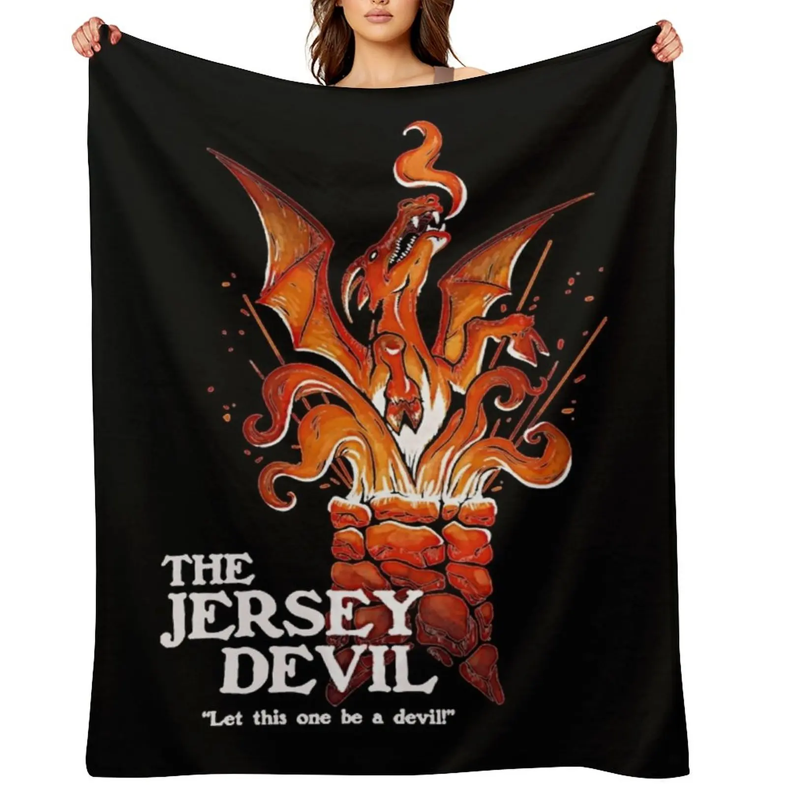 

Let this one be a devil! T-Shirt Throw Blanket Beautifuls Giant Sofa Hairys Hair Blankets