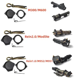 Flashlight Protective Lens cover Light Cap for SF M300/M600 Rein 1.0/2.0 Modlite Fit 1.125in/1.25in/1.45in