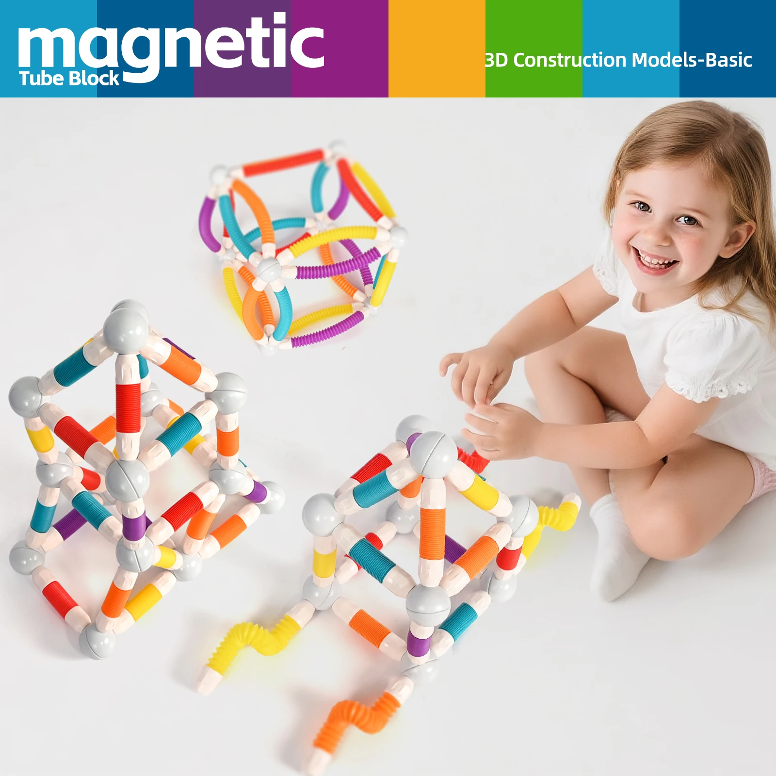 Bâtons magnétiques blocs de Construction jouets pour enfants Montessori éducatif Pop Tubes soulagement du Stress enfant en bas âge jouet Construction ensemble cadeaux
