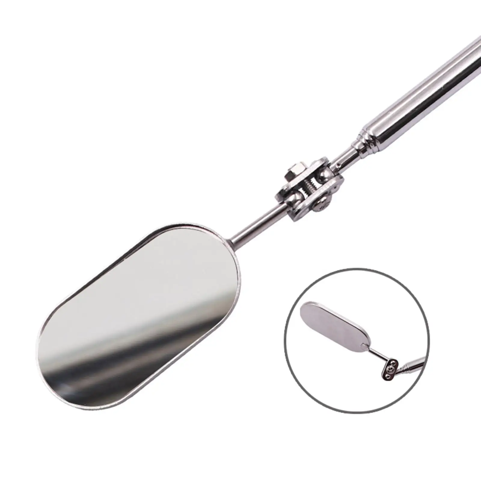 Telescoping Inspection Mirror 360 Swivel Multipurpose Metal Mechanics Mirror