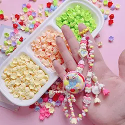 30pcs/lot Acrylic Cute Spacer Heart Bead Glow In Dark Hole Beads, Pastel Color Bead for Valentine's Day Jewelry