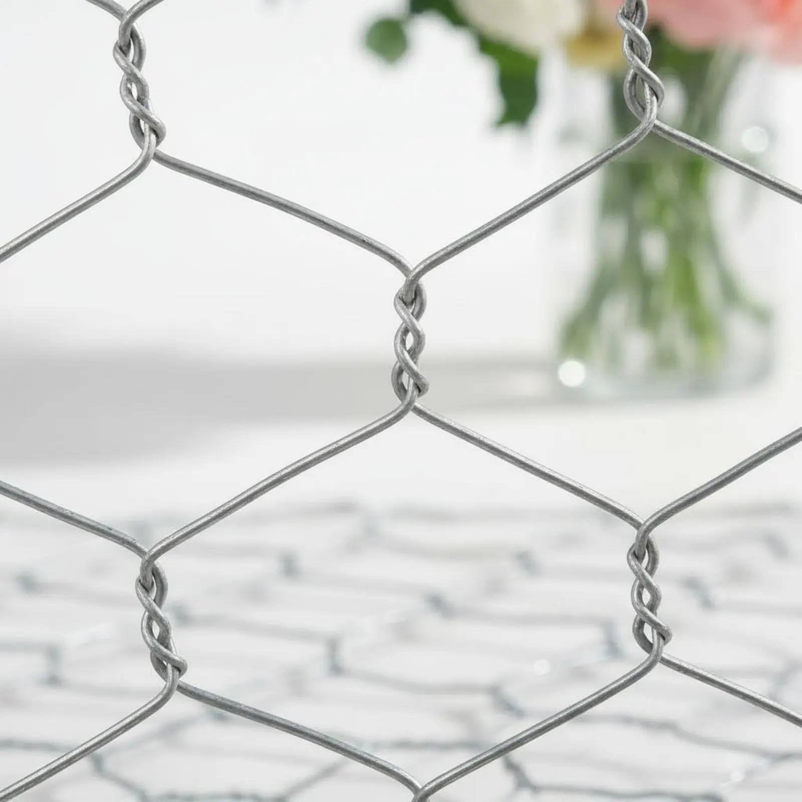Hexagon Wire Mesh DIY Galvanized Wire Netting Garden Material Rust Resistant Long-Lasting for Gardening