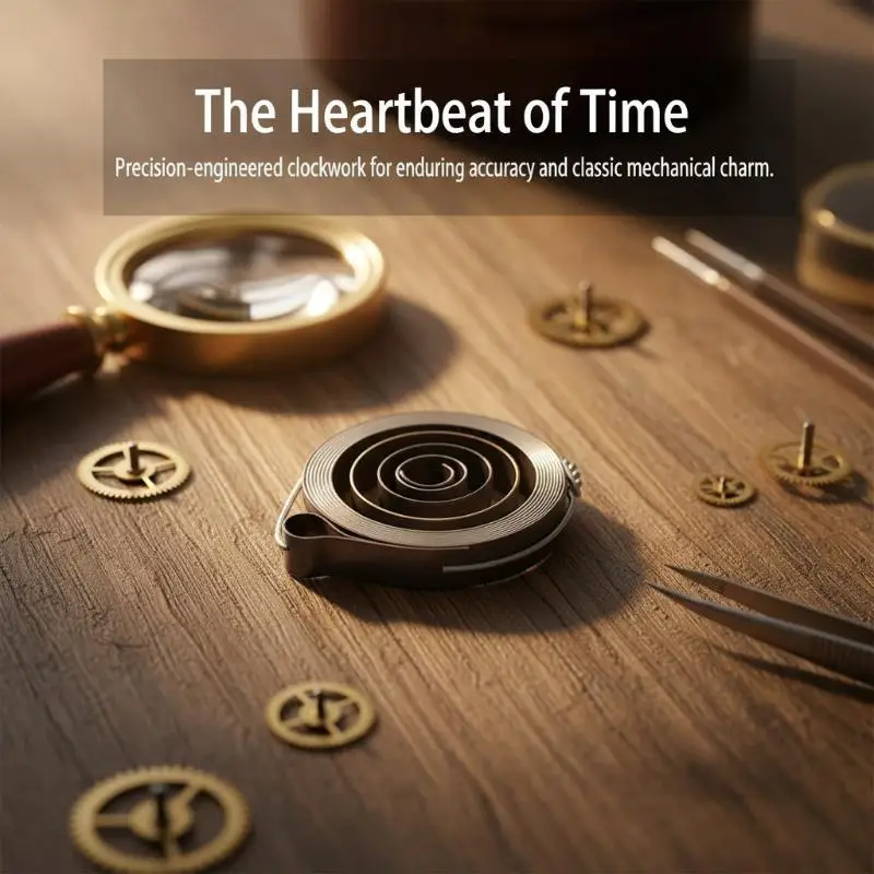 ★1Pcs General-purpose Running Line Clockwork Old-fashioned Mechanical Clocks Springs Three-five-inch Wall Clocks Metal
