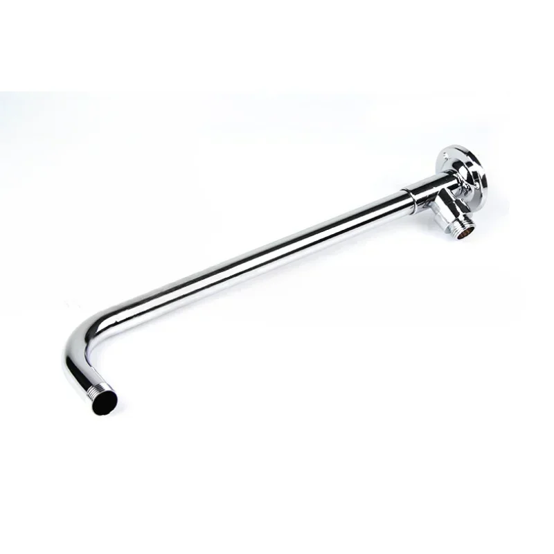 Stainless Steel Shower Arm Bottom Hose Wall Mounted Shower Head Extension Stainless Steel Shower Head Arm Bathroom Accessories