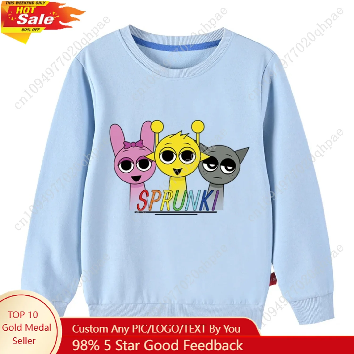 Primavera crianças moletons meninas dos desenhos animados jogo quente sprunki impressão topos crianças incredibox roupas adolescentes meninos crianças roupas macias