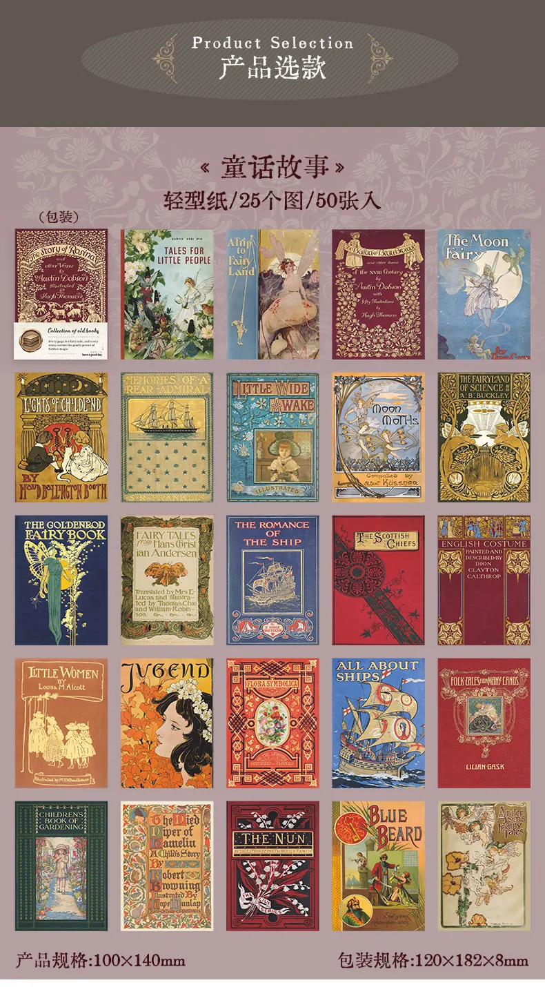 Journal GO 50 Stück Sammlung Alter Bücher Vintage Material Buch Retro Scrapbooking Collage Junk Journal Dekorationsmaterial Papier – Detail 13