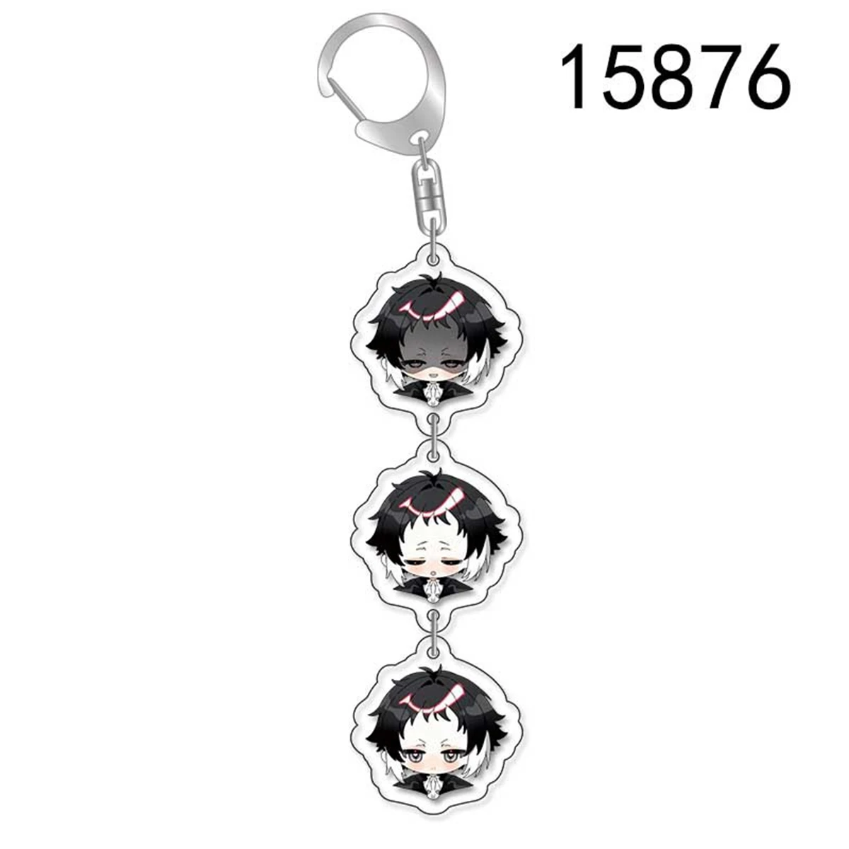 Anime Acrylic Keychain-Bungo Stray Dogs Cute Character Pendant, Suitable for Bags and Keys,cosplay gifts Perfect Gift for Fans