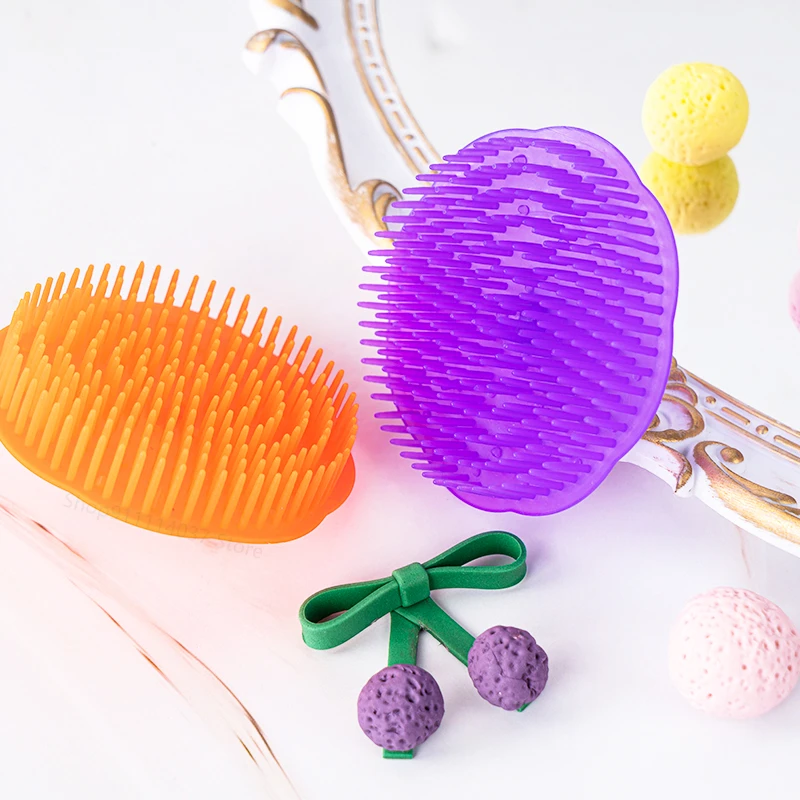 2pcs Clay Polymer Modeling Brush Hair Ball Modeling Round Rubbing Ball Brush Fondant Rubbing Ball Brush DIY Ceramic Texture Tool