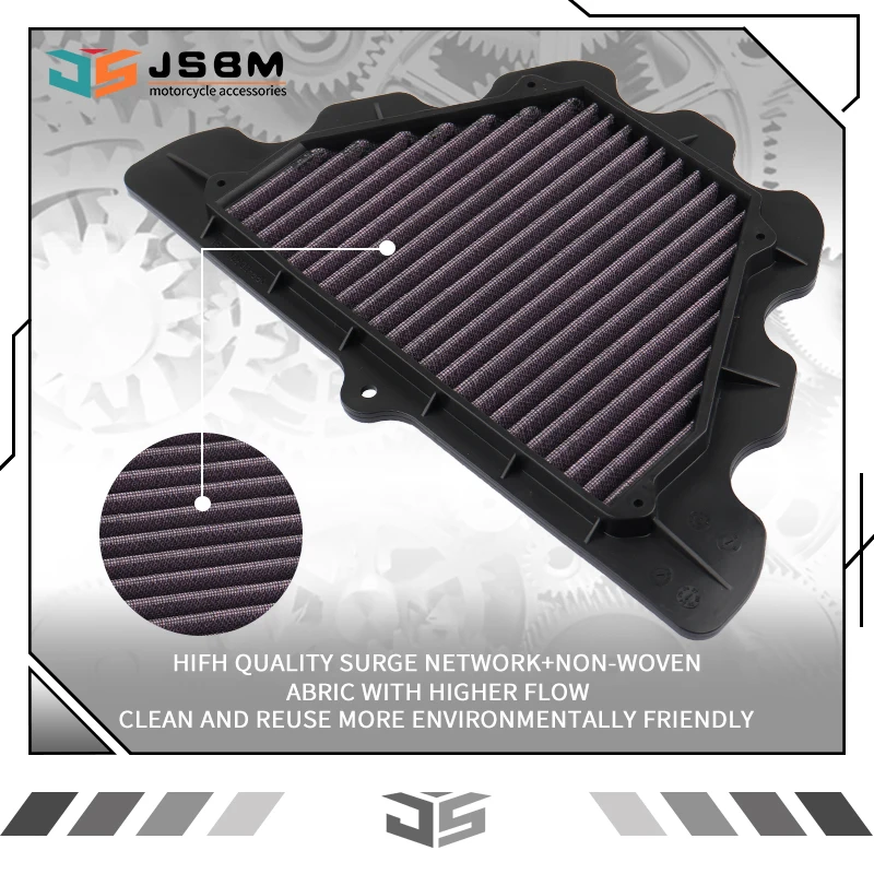 

JSBM High Flow Air Filter For Kawasaki Z900RS ZR900 ABS SE Cafe 2018 2019 2020 2021 2022 2023 2024 Z900 ZR900 ABS SE 2022-2024