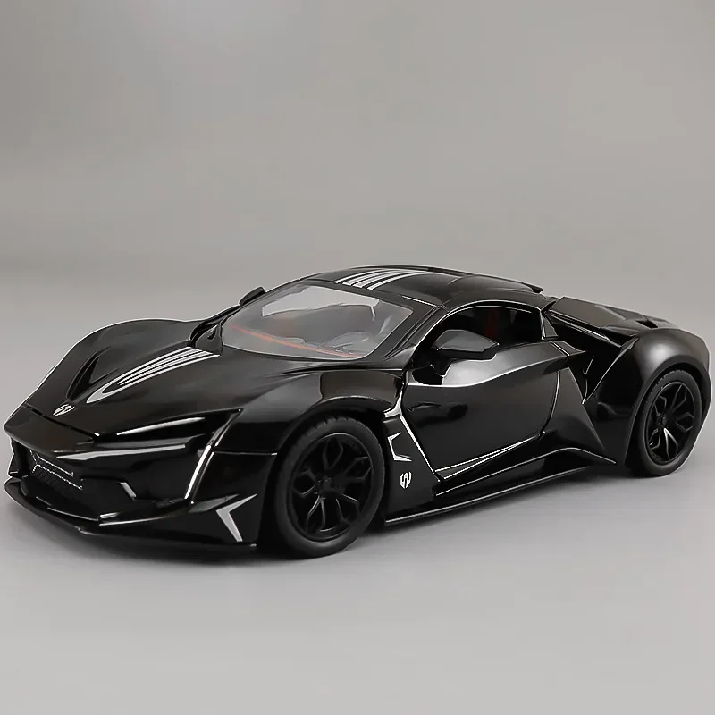 

1:24 Lykan Hypersport, модель спортивного автомобиля из сплава, литая под давлением и игрушечный транспорт, металлическая модель игрушечного автомобиля, коллекция звуков и света, игрушки, подарки