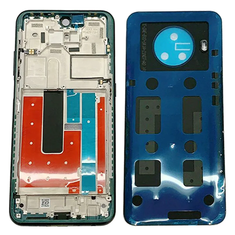 Sasis Panel Pelat Bezel LCD Kerangka Tengah untuk Nokia X100 Penutup Baterai Belakang dengan Suku Cadang Logo