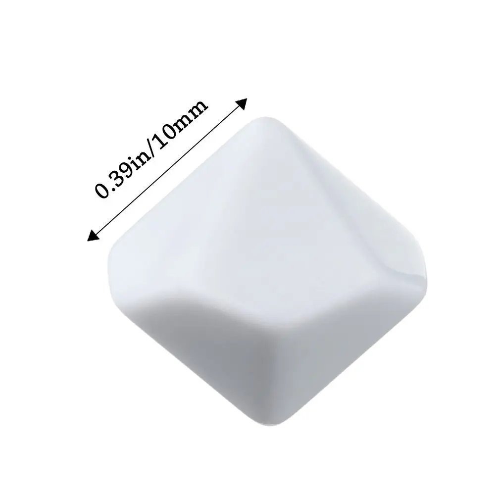 10 Pcs/lot  White Blank  Dice  10 Sided Dice Funny Game Accessory