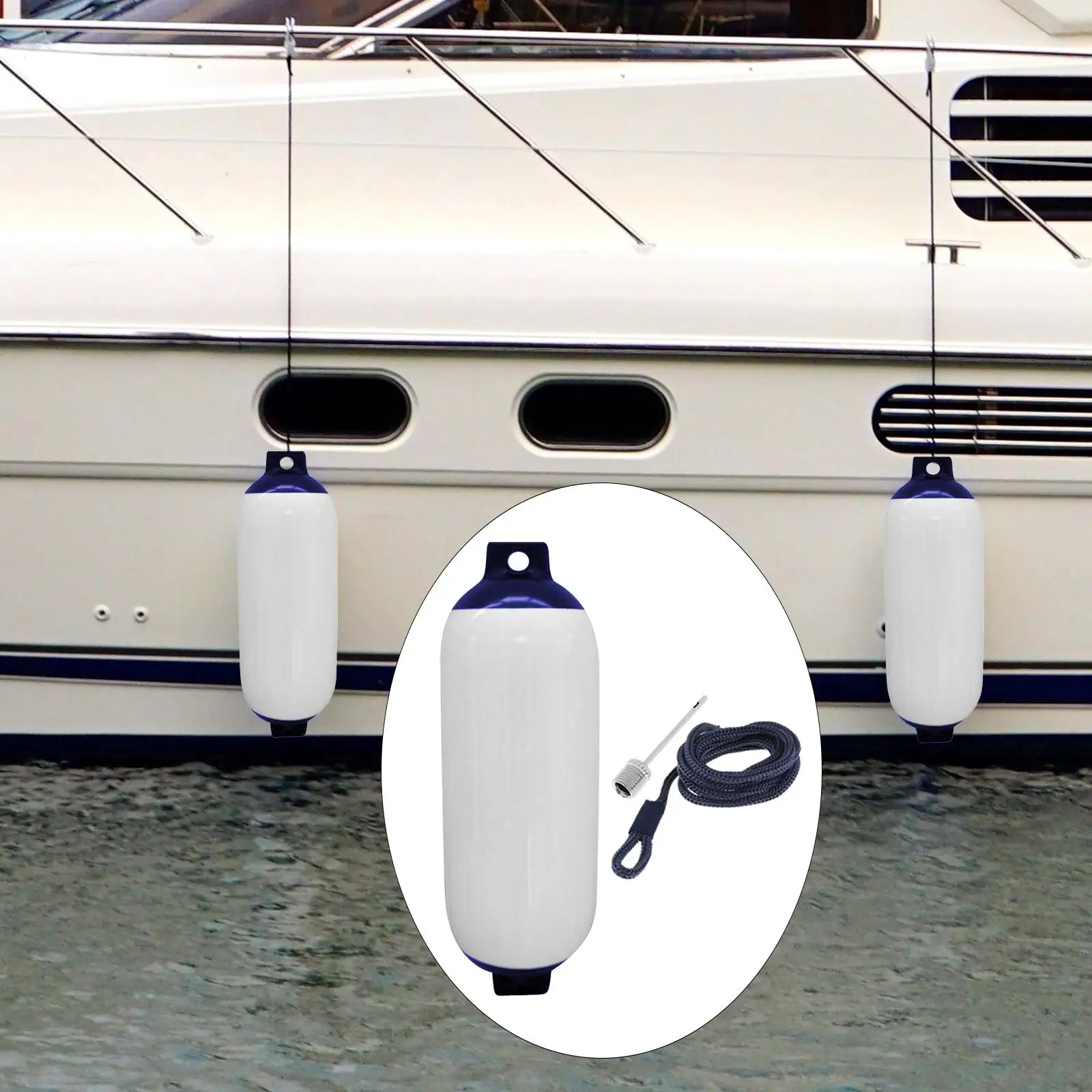 

Boat Boat Accessories with Rope and Needle Protection Boat Bumper for
