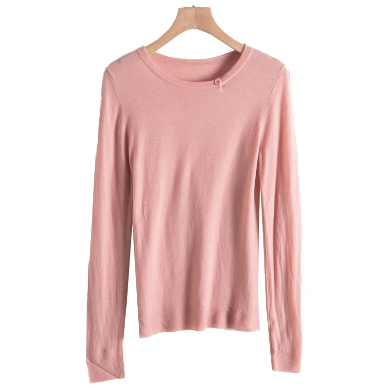 لون نقي مطاطا Ne زر الديكور سليم صالح سترة موسم الشتاء طول منتظم جولة Ne السترة مزيج الصوف