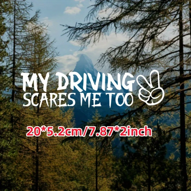 Divertida pegatina para casco "Mos gritos de conducción también", calcomanía mate extraíble impermeable para ordenador portátil de coche de motocicleta, juego de 2 piezas