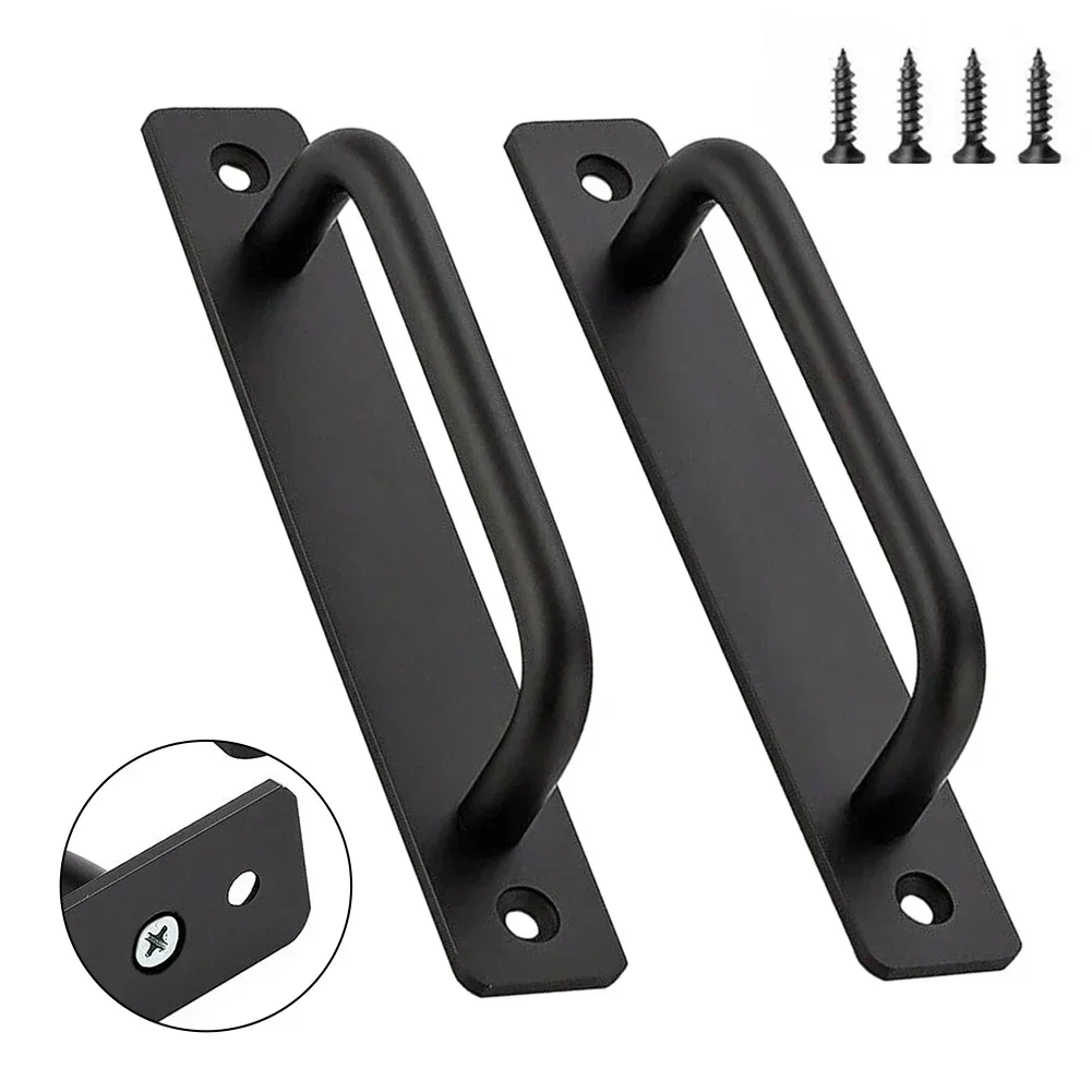 2Pcs Door Handles Aluminium Alloy Pull Balcony Window Sliding Door Handles Mounted Handles Furniture Pulls Hardware