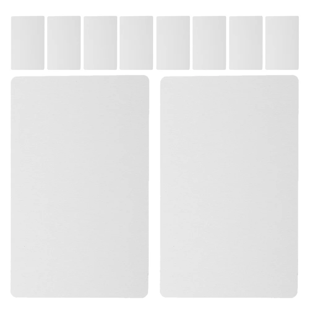 

50Pcs Metal Business Cards Blank Aluminum Sublimation Engrave Printable DIY Name Cards for Business Stainless Steel Card Blanks