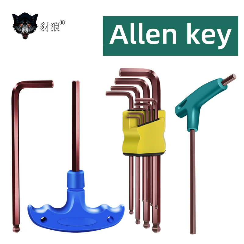 

Ball/Flat head Hex keys allen wrench Hand tool 2/2.5/3/4/5/6/8/10mm L-type Repair Tools Hand Tools Universal Quick Snap Adapter