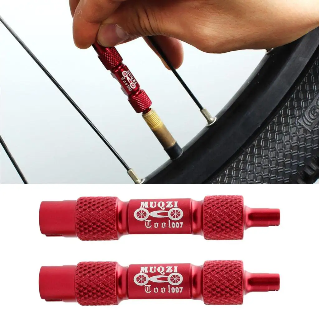 Portable Valve Core Remover Tool Kit Bicycle Tire Repair for Bike Tire Replacement Presta Schrader Use