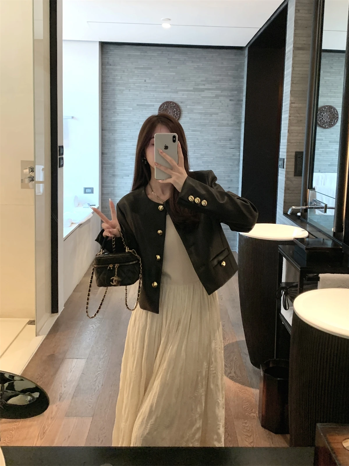 

Куртка EVNSTYLE из искусственной кожи, укороченная, женская, осенняя, до плеч, в повседневном стиле, модная, приталенная