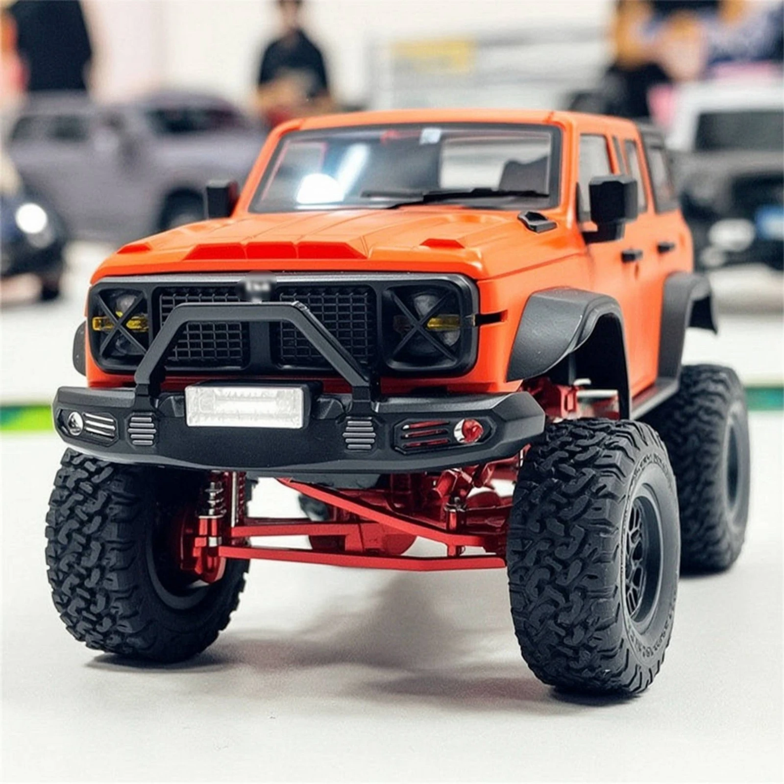RC Front Bumper Upgrade RC Car Bumper Lightweight Anodized for Hobbyists, Scale Builds