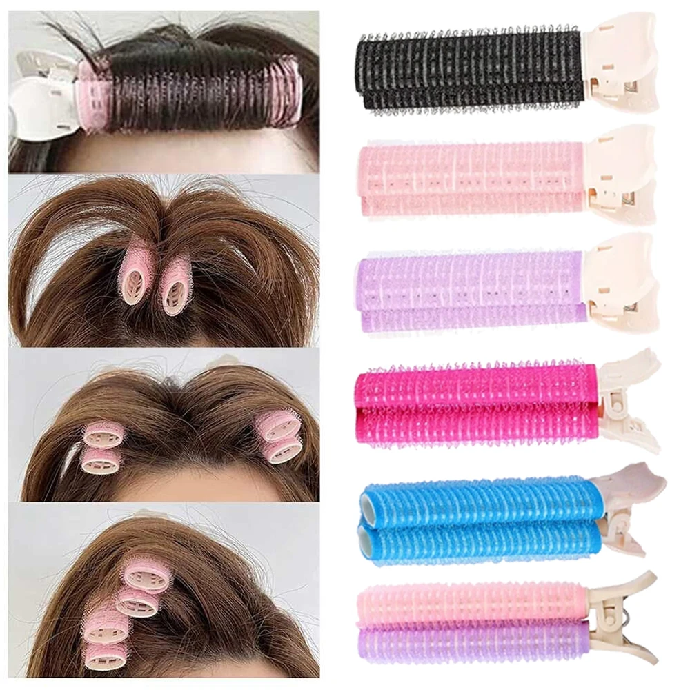 Natürliche Haarwurzel-Flauschclips, Lockenwickler und Lockenformer, Pony-Haarstyling-Clip, Lazy Korean Styling Fixierzubehör