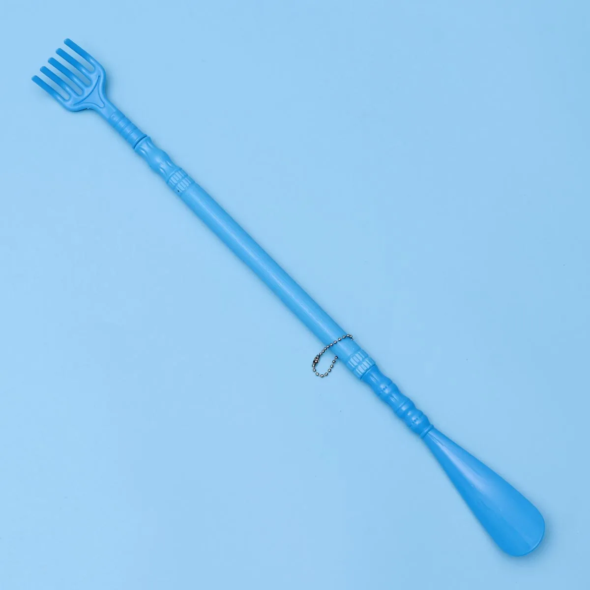 

Blue Practical PP Shoe Horn Massage Claw Lightweight Durable Shoe Horn Tool Long Handle Shoehorn for Home Office Travel Use